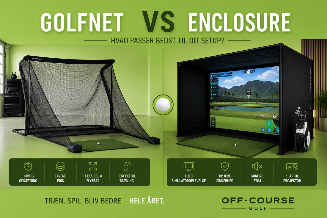 Golfnet vs enclosure – hvad passer bedst til dit setup?