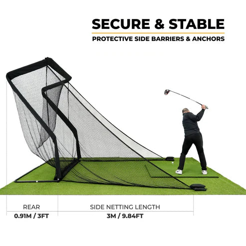 SimSpace Deluxe Home Driving Net (2.5 x 2.5 m) - træningsnet