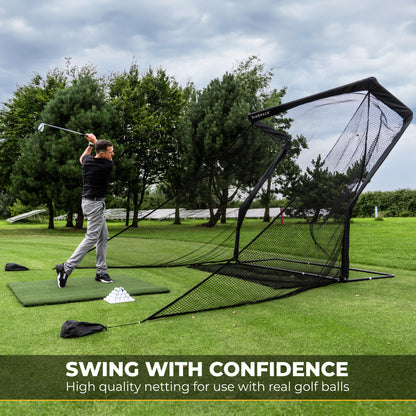 SimSpace Deluxe Home Driving Net (2.5 x 3.0 m) - træningsnet