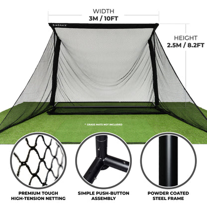 SimSpace Deluxe Home Driving Net (2.5 x 3.0 m) - træningsnet