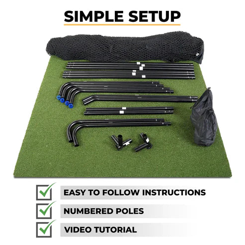 SimSpace Deluxe Home Driving Net (2.5 x 2.5 m) - træningsnet