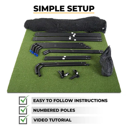 SimSpace Deluxe Home Driving Net (2.5 x 2.5 m) - træningsnet