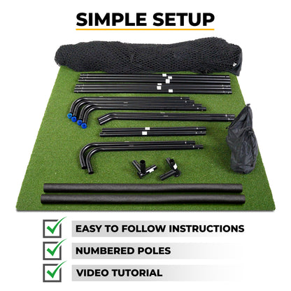 SimSpace Deluxe Home Driving Net (2.5 x 3.0 m) - træningsnet