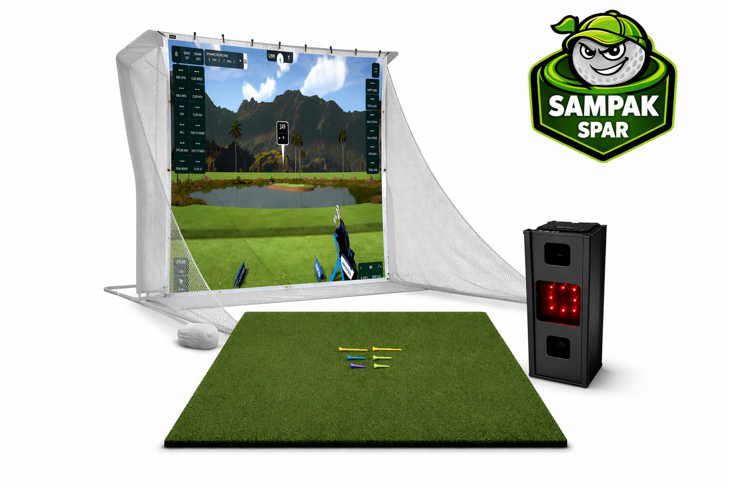 Premium Golfsimulator Sampak – Byg din egen hjemmebane